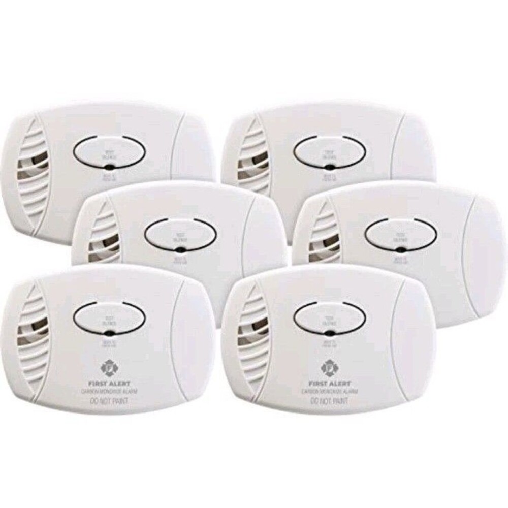 First Alert CO400 Carbon Monoxide Alarm Detector New Pack of 6